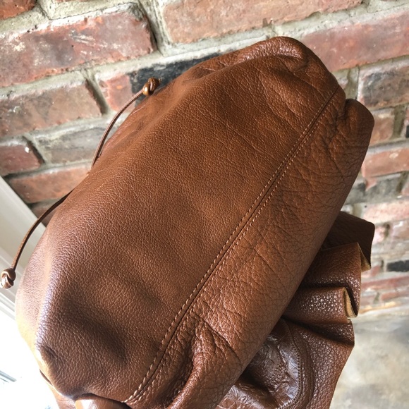 Carlos Falchi vintage brown Buffalo leather signature tote - Picture 14 of 16